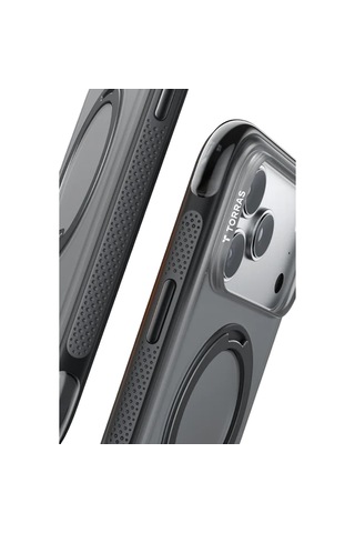 Torras Apple iPhone 17 Pro / 18 Pro Uyumlu Ostand R Air Magsafe Kapak Siyah