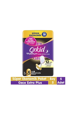 Orkid Platinum Gece Ekstra Plus Süper Ekonomik Paket 14x5 70 Adet