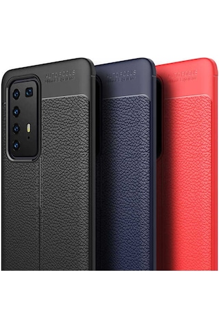 Huawei P40 Pro Kilif Deri Tarzi Niss Silikon Case 429492507