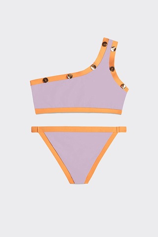 Panço Moeva Kız Çocuk Tek Omuz Mor Bikini 2412GK42032