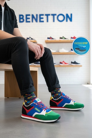 United Colors Of Benetton Yeşil Bağcıklı Hafif Erkek Spor Ayakkabı Bnı-10047 M