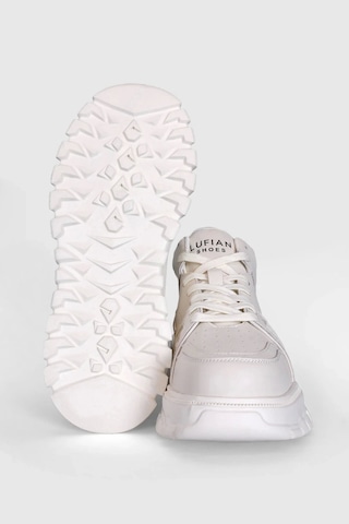 Lufian 111230236 Seth Casual Boğazlı Erkek Deri Sneaker Ayakkabı Beyaz
