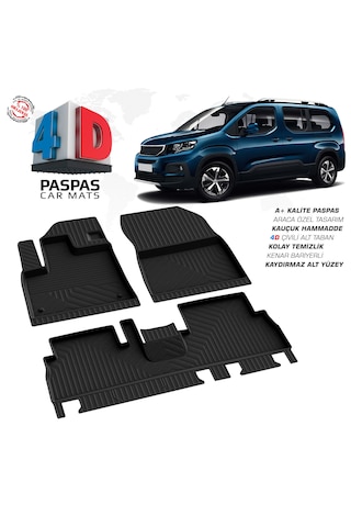 Türkmen Citroen Berlingo 4d Paspas Ve 4d Bagaj Havuzu 2019 Ve Üst