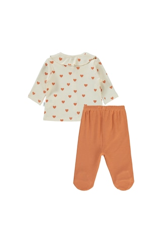 Civil Baby Kalp Zürafa 1-6 Ay Pijama Takımı Fil Dişi