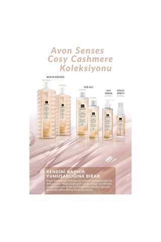 Avon Cosy Cashmere Manolya Sandal Kokulu Banyo Köpüğü 1lt 285 ML