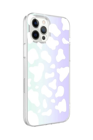 Apple Uyumlu iPhone 12 Pro Max Zore M-Blue Desenli Kapak-Zebra No1