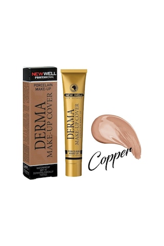 New Well Derma Make Up Cover Porselen Kapatıcı Fond.Copper 30 ML