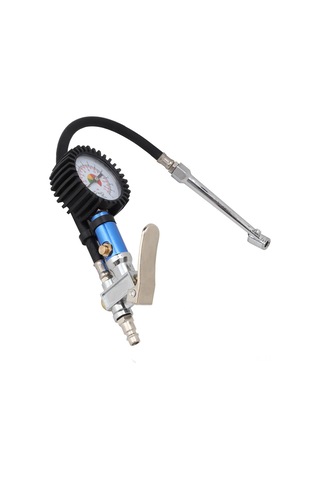 Padalink 12 Bar Yüksek Hassasiyetli Alüminyum Lastik Basınç Test Cihazı, Otomatik Klem Copper Uç, 55mm Çift Ölçüm Gösterge, Hava Sızıntısı Yok