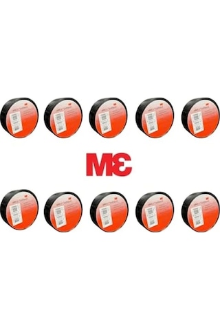Elektrik İzolasyon Bandı - 10'lu Paket, 18mm X 9,15m, Pvc Malzeme