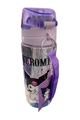 Kuromi Matara 500 Ml Lila Renk 1 Adet Lisanslı Suluk Okul Matarası Öğrenci Suluğu Lila