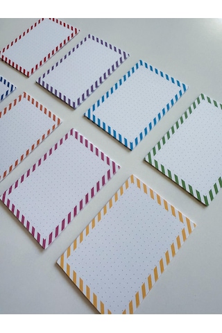 48 Adet Çalışma Kartı 10x7 Cm Model 1