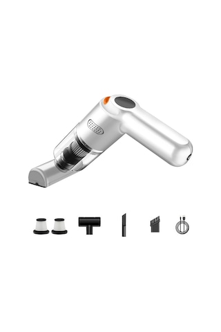 Kbn-010 10000pa Güçlü Araba Akülü Elektrikli Süpürge El Temizleme Aracı, Spec: Premium Sürüm Beyaz