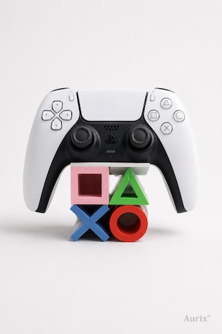 Playstation 5 Dualsense Joystick Standı - Renkli Joystick Kol Tutucu Beyaz