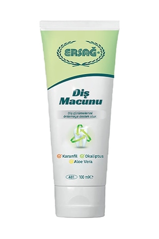 Ersağ Karanfil - Okaliptüs - Aloe Vera Diş Macunu 3 x 100 ML