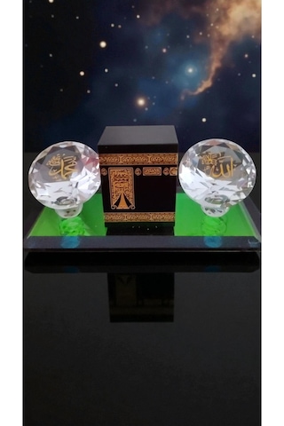 Kabe Cami Cam Süs 16cm 8cm Boyutu Ürün Camdır
