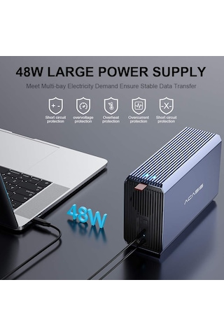 Acasis EC7352 HDD İstasyon Max 48TB Dahili PSU