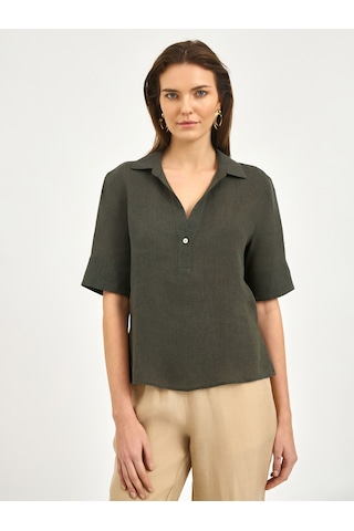 Karaca Kadın Regular Fıt Gömlek-haki 12.25s.04.017 Haki