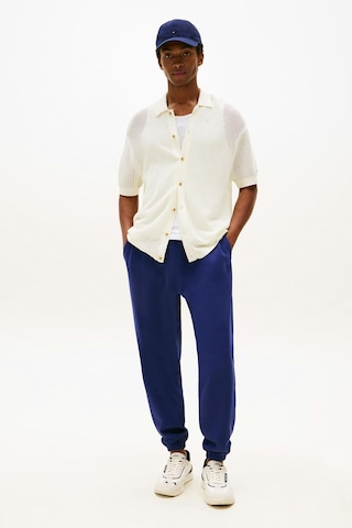 Erkek Monogram İşlemeli Eşofman Altı - Mavi Preppy Navy