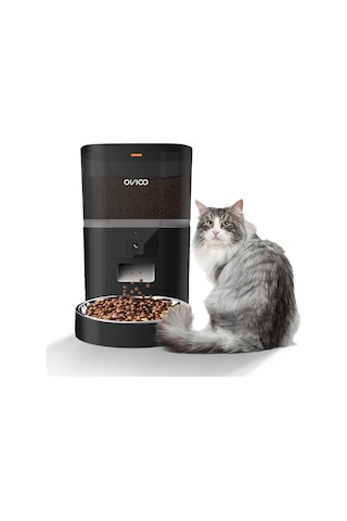 Ovıoo QQ005 Kameralı Wifi Paslanmaz Kase Kedi Köpek Besleyici 6 L