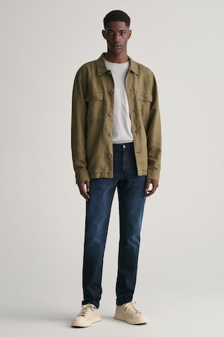 Gant Erkek Extra Slim Fit Orta Bel Jean Pantolon - Koyu Lacivert Black Vıntage
