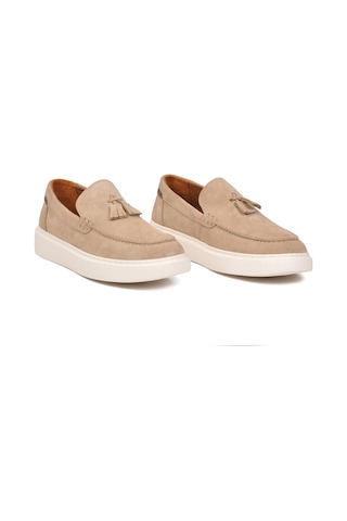 Voyager Erkek Ten Süet Rahat Tabanlı Şık Hakiki Deri Smart Casual Ayakkabı Loafer 6795 M