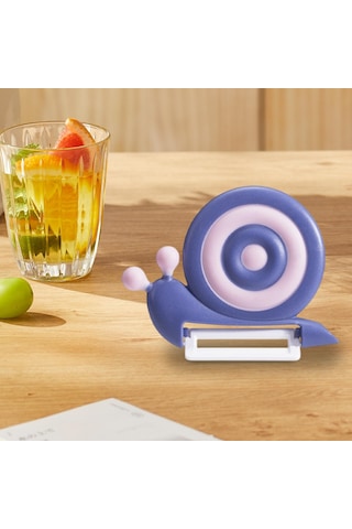 Homyl Sebze Soyucu Seramik Bıçaklı Mutfak Aleti Havuçlar Sebzeler Mor