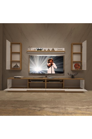 Decoraktiv Trendstyle 5220das Mdf Tv Ünitesi Tv Sehpası Pera - Beyaz