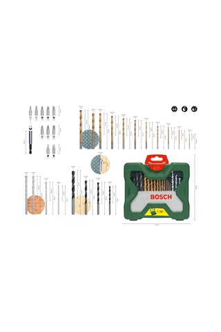 2607019324 Titanyum Matkap Bit Seti "x-line Seti" 30 Pcs