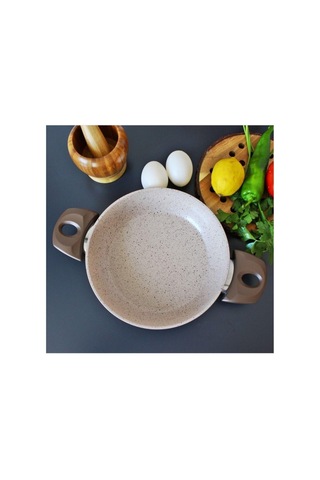 Gülsan Safran 3 Parça Granit Tava Seti, Bej, 18-22 Cm Çok Renkli