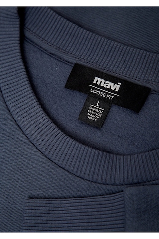 Bisiklet Yaka Sweatshırt Ombre Mavi