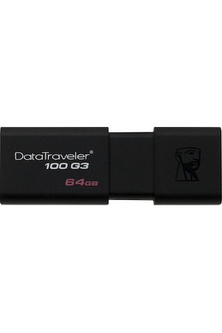 Kingston DataTraveler 100 G3 DT100G3/64GB 64 GB Usb 3.0 Flash Bellek