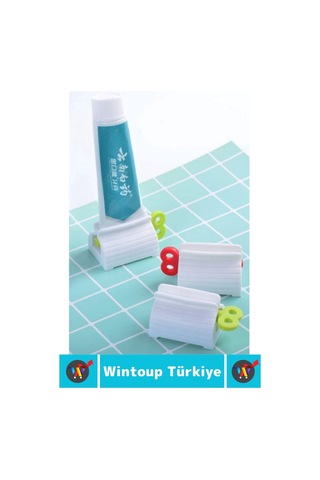 Premium Yüksek Kaliteli Kompakt Banyo Seyahat Çevirme Kollu Diş Macunu Sıkacağı Çok Renkli