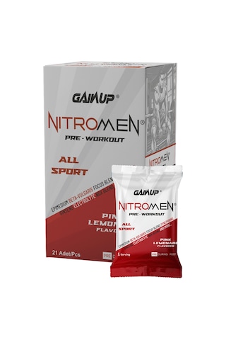 Gainup Nitromen Pre-workout 21 Şase - Pink Lemonde