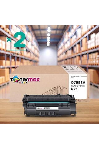 Hp Laserjet M2727nf Mfp Uyumlu Toner Çipli Q7553a 2'li 3.000 Sayfa