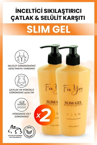 Slim Jel -sıkılaştırıcı Bölgesel Incelme-çatlak Karşıtı Ve Selülit Kremi Yakıcı 2 Adet