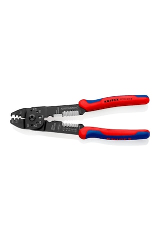 Knipex Çok Fonksiyonlu Papuç Sıkma Ve Kablo Sıyırma Pensesi 9721215b