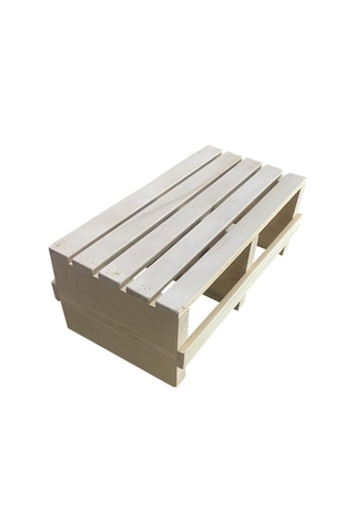 Doğal Ahşap Ev Içi Kullanıma Uygun Kaymaz Tabanlı Step Tahtası 18x25x50 Cm