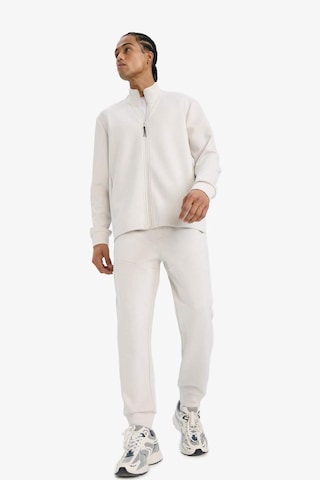 Defacto Defactofit Standart Fit Fermuar Cepli Düz Paça Yumuşak Tuşe Skuba Dalgıç Kumaş Sporcu Jogger Eşofman Altı F0011ax25aubg721 Bej