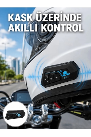 Zenvia Bluetooth Kask Kulaklığı Intercom 5.0 Bluetooth Android Ve İos Uyumlu Yeni Nesil Znv2026 10"