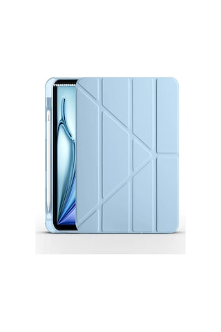 Apple Uyumlu iPad, Air 11 10.9 Inç Air 4 5 6 2020 2022 2024 Kılıf Kalem Bölmeli Stadlı Uyku Modlu Akıllı Case Kılıf