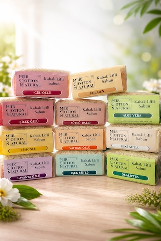 Doğal Kabak Lifli Sabunu 120 Gr - 3 Ad. 360gr Doğal Kabak Lifli Sabunu 120 Gr - 3 Ad. 360gr