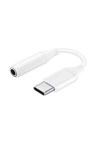 Type-c To Aux 3.5mm Kulaklık Çevirici Dönüştürücü Adaptör Usb-c Adaptör 1.kalite Beyaz