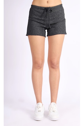 Soft&Basic Punta Raporlu Kaşkorse Siyah Şort Siyah