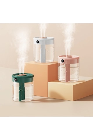 Dancemonkey K15 Işıklı Led Ekranlı Humidifier, Modern Ev Hava Nemlendirme Cihazı