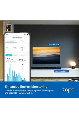 Tapo P115 4-pack , Mini Akıllı Wi-fi Priz, Enerji İzleme,