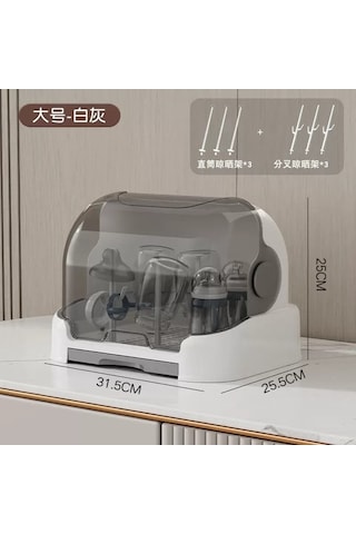 Pazly Cbtx Şişe Saklama Kutusu Raf Drenaj Kapaklı Depolama Dolabı 001 Abanoz