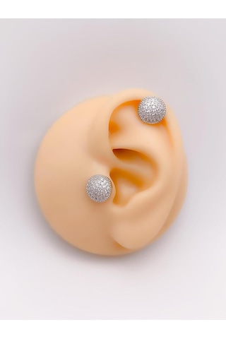 Lexroo Taşlı Daire Kıkırdak Helix Tragus Piercing 1adet Çok Renkli