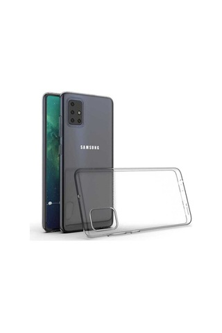 Samsung Uyumlu Galaxy A71 Kılıf Zore Süper Silikon Kapak Renksiz