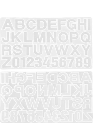 Maoyaya Reçine Dijital Harf Kalıplar, Silikon Dekorasyon Kalıplar Çok Renkli