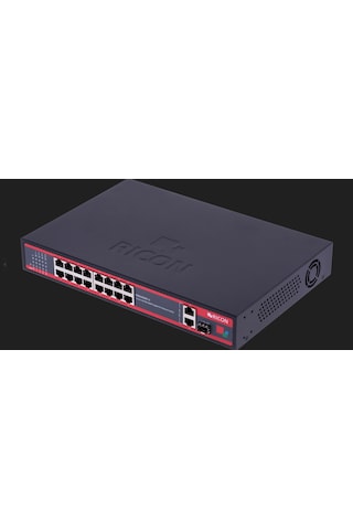 Ricon RSB163GEP-U 16 Port Gigabit Ethernet Power Over Ethernet Unmanaged Switch